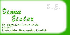diana eisler business card